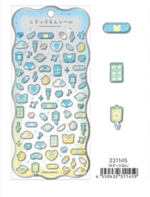 【即納品】しろっぷるんシール みずっぷるん