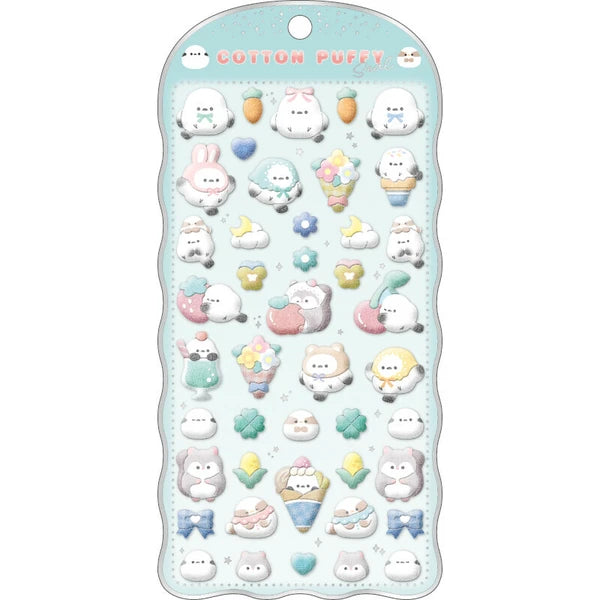 【予約商品】シマエナガ コットンパフィシール