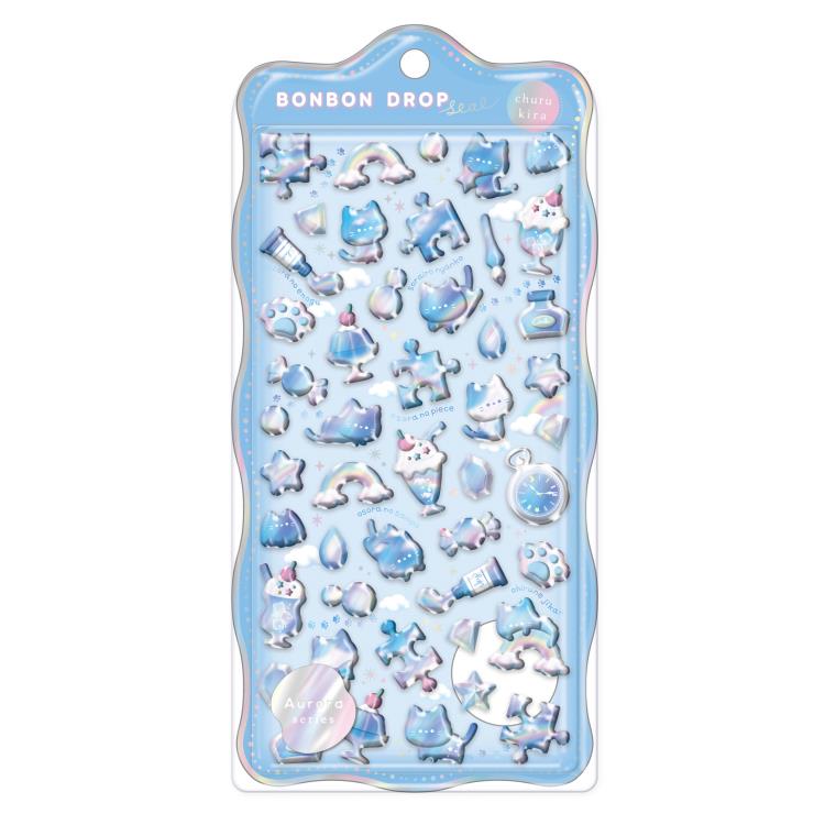 【即納品】ボンボンドロップシール そらねこボンボン