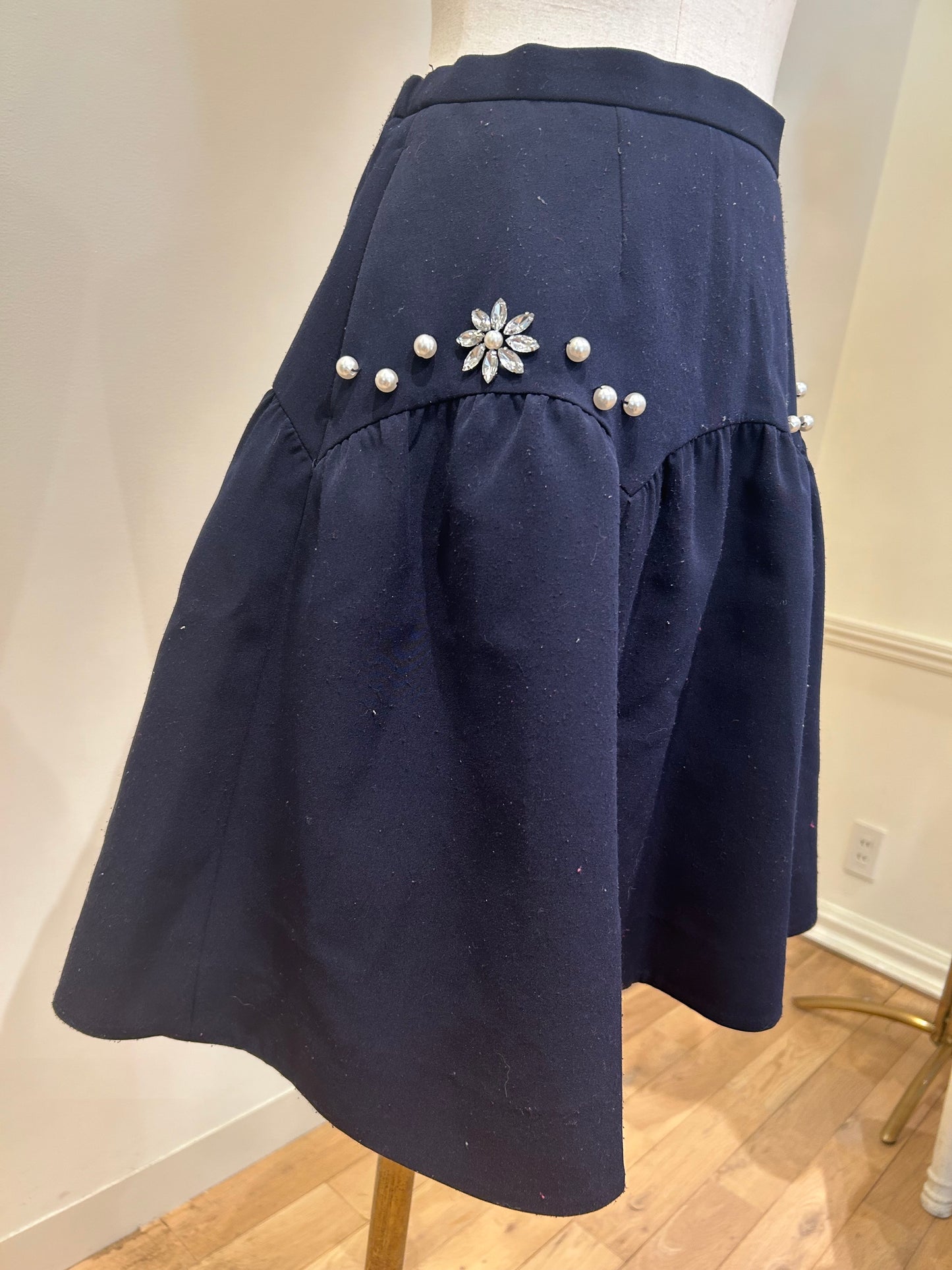 【chesty ethical project】ビジュースカート ネイビー