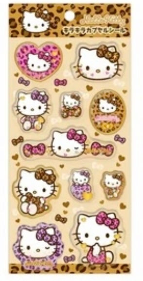 【予約商品】キラキラカプセルシール　ヒョウ