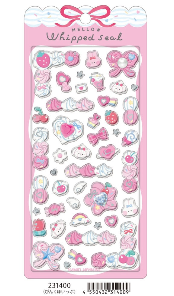 【即納品】メローホイップシール　ぴんく