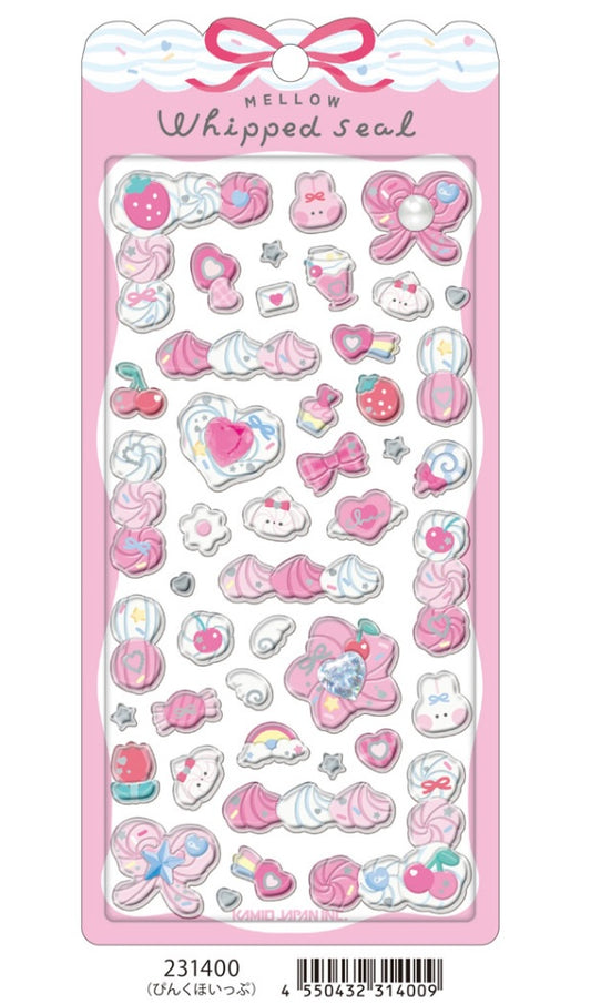 【即納品】メローホイップシール　ぴんく