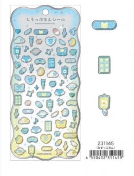 【即納品】しろっぷるんシール　みずっぷるん