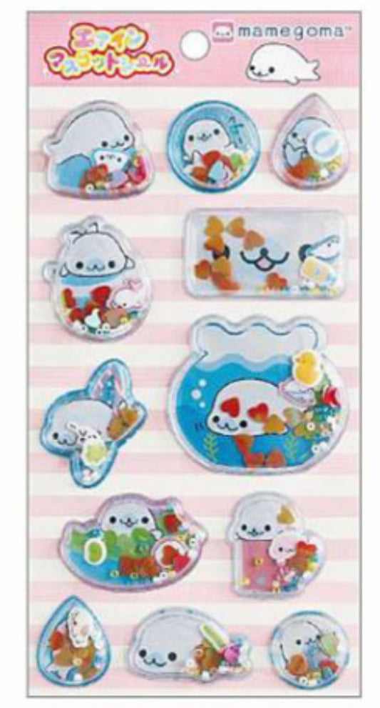 【即納品】エアインマスコットシール　まめゴマ