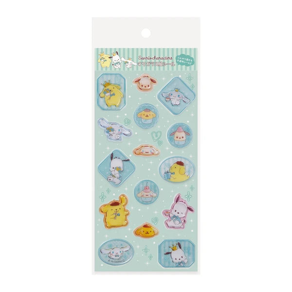 【即納品】スリガラス風シール　ポムシナポチャ