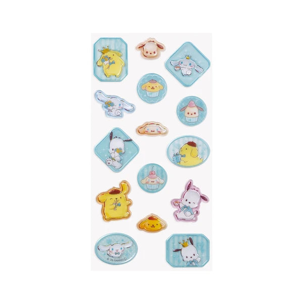 【即納品】スリガラス風シール　ポムシナポチャ