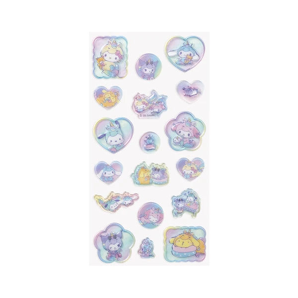 【即納品】スリガラス風シール　ユニコーン