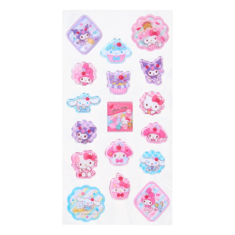 【即納品】すりガラス風シール　スイーツ