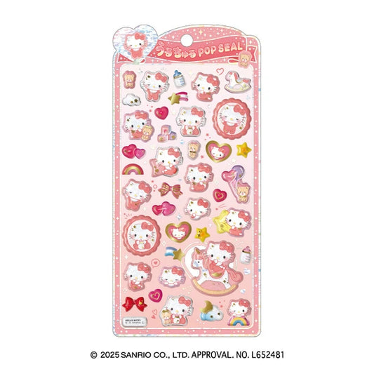 【予約商品】キティ　うるちゅるポップシール