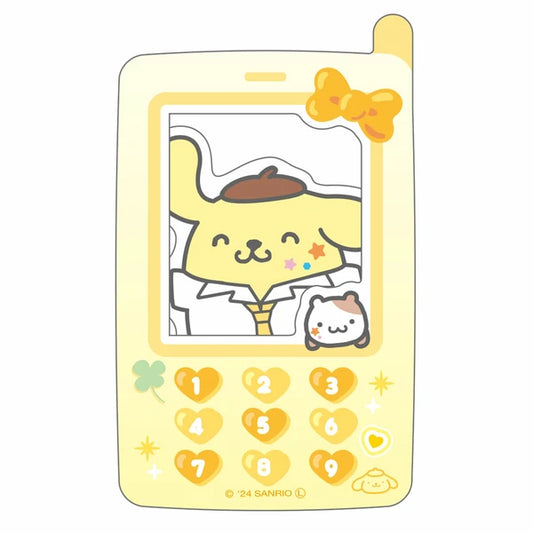 ケータイ風ステッカー　ポムポムプリン