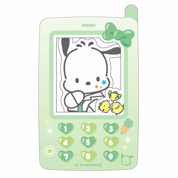 ケータイ風ステッカー　ポチャッコ